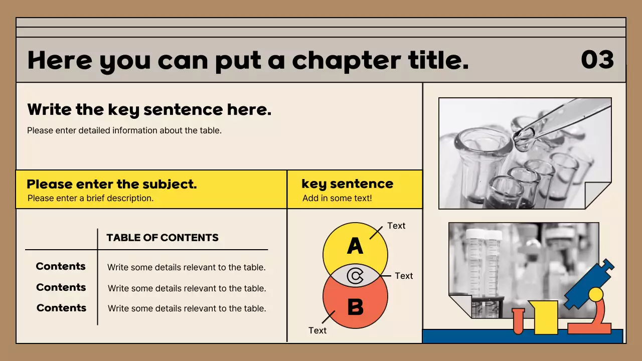 Beige Minimal Science Presentation