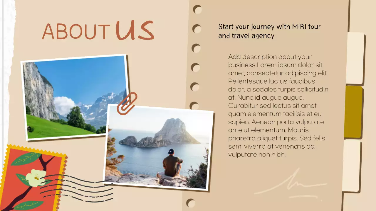 Beige Vintage Travel Advertisement Presentation