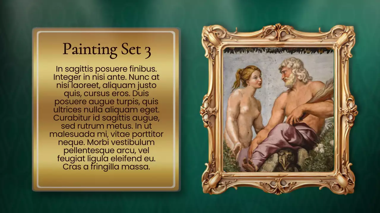 Green Traditional Museum Exhibition Presentation