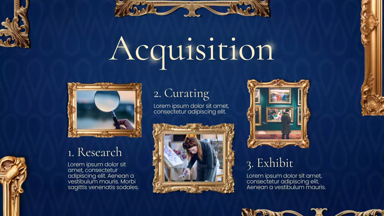 Green Traditional Museum Exhibition Presentation