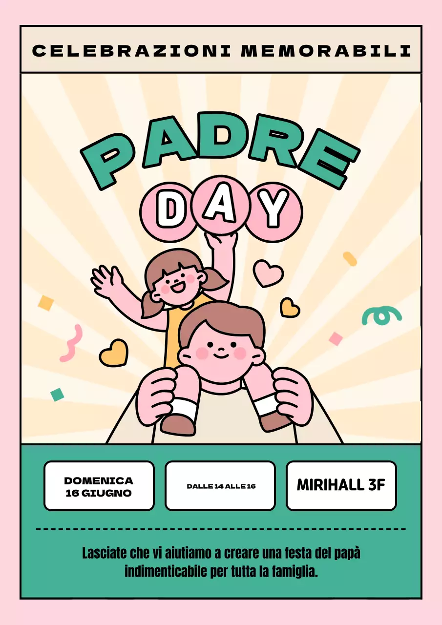 Promuovere la festa del papà con un tocco di verde e avorio