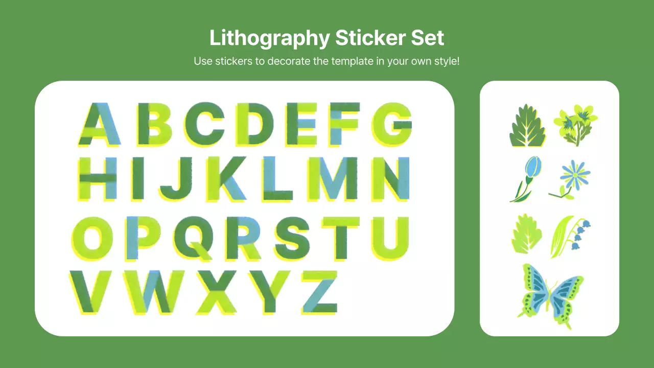 Green Botanical Gardening Sticker YouTube Thumbnail