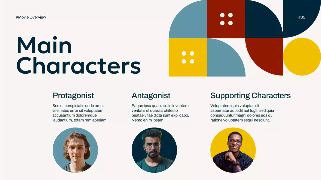 Colorful Modern Movie Guide Presentation