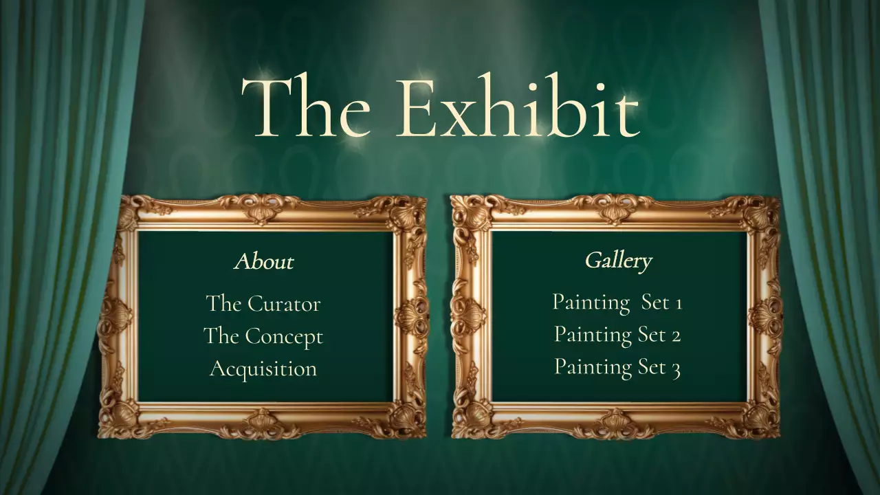 Green Traditional Museum Exhibition Presentation