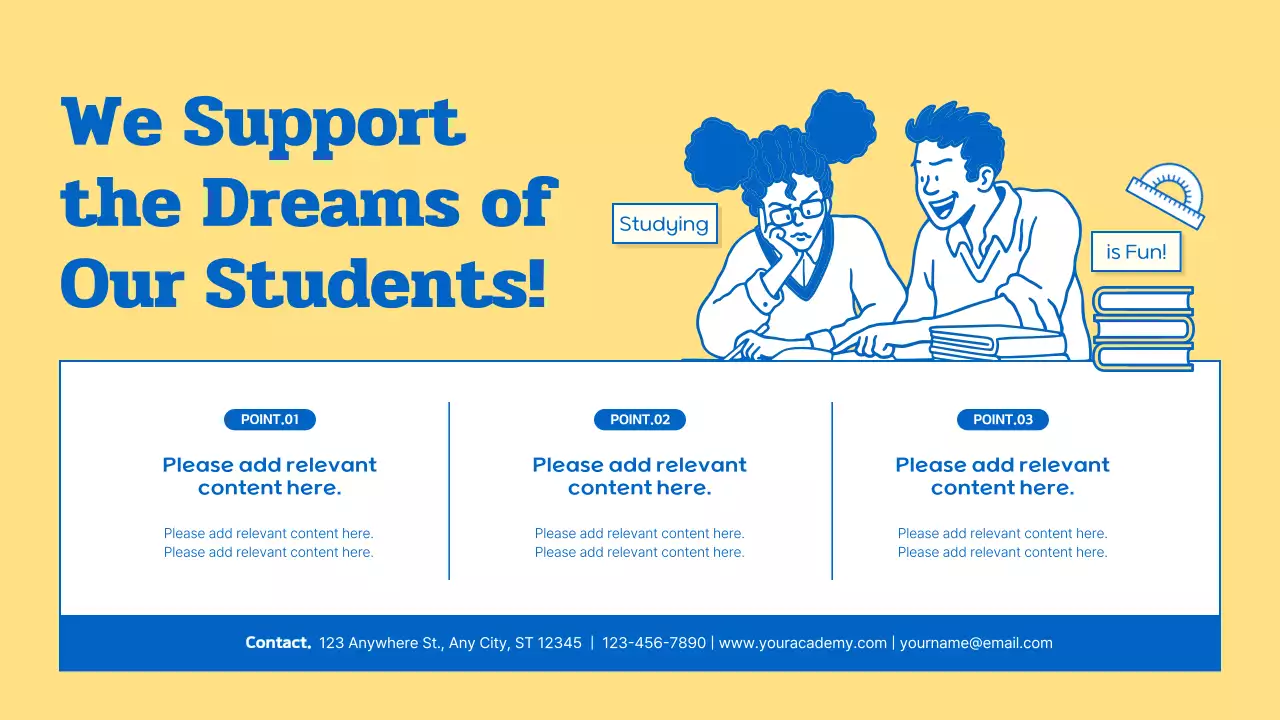 Blue Minimal Education Guide Presentation