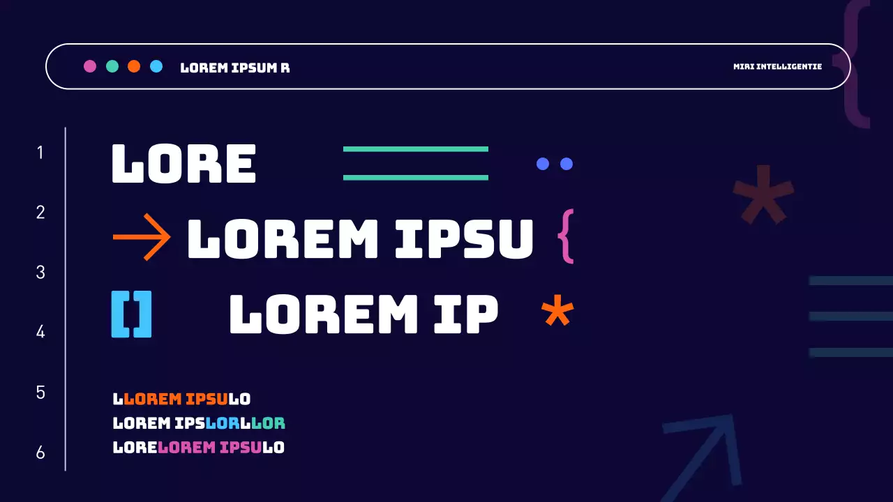 Trendy projectbeschrijving voor webontwikkeling in lichtblauw en oranje