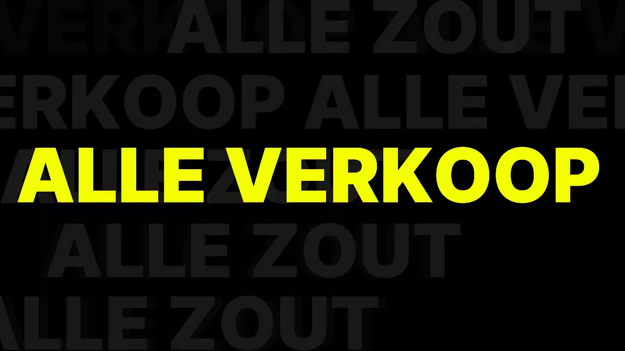 Promoot zwarte, kitscherige typografie