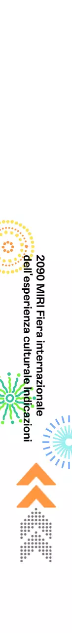 Segnaletica della fiera con varie illustrazioni di petardi