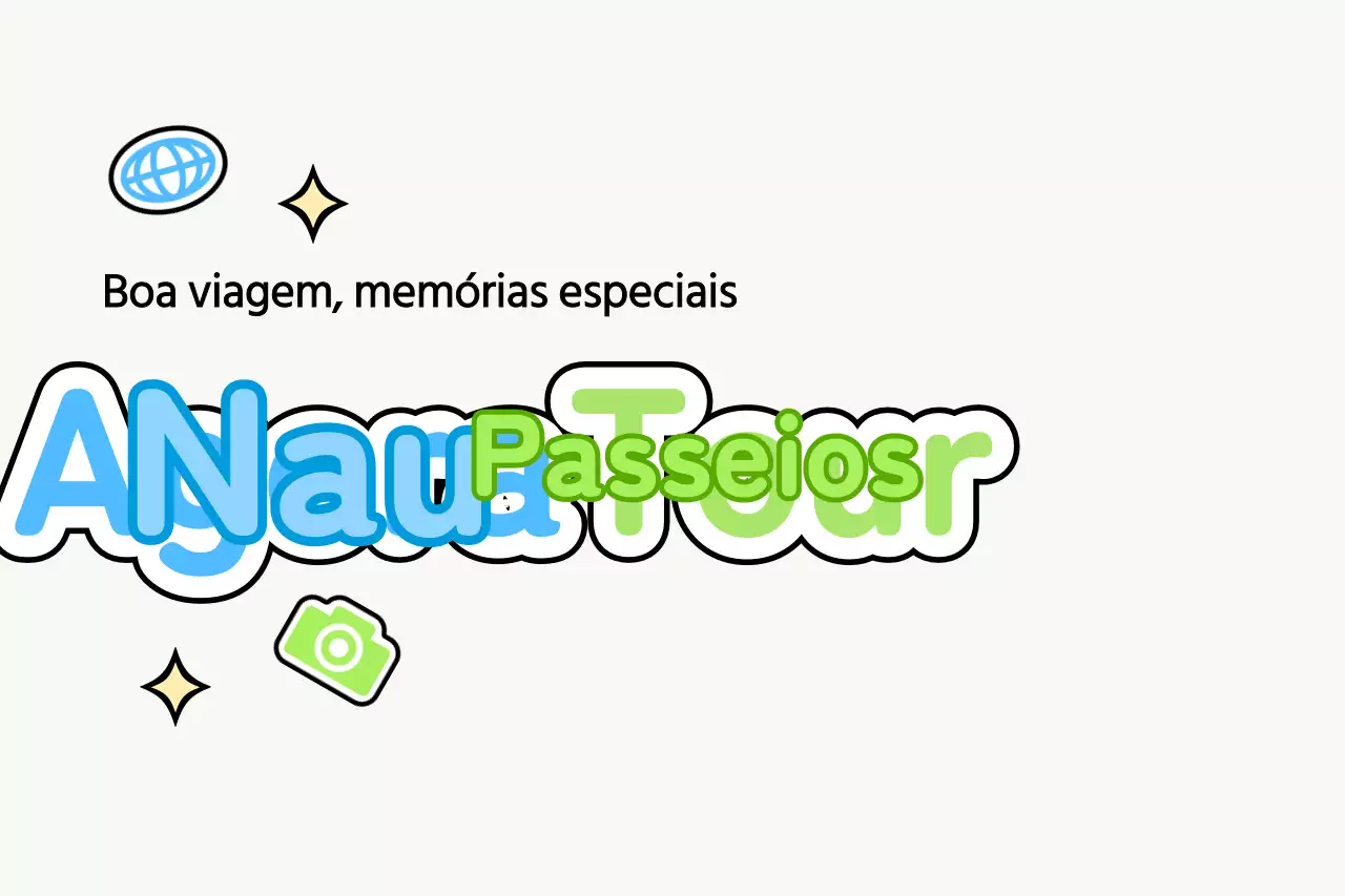 Desenhe um guia turístico giro com uma variedade de ícones