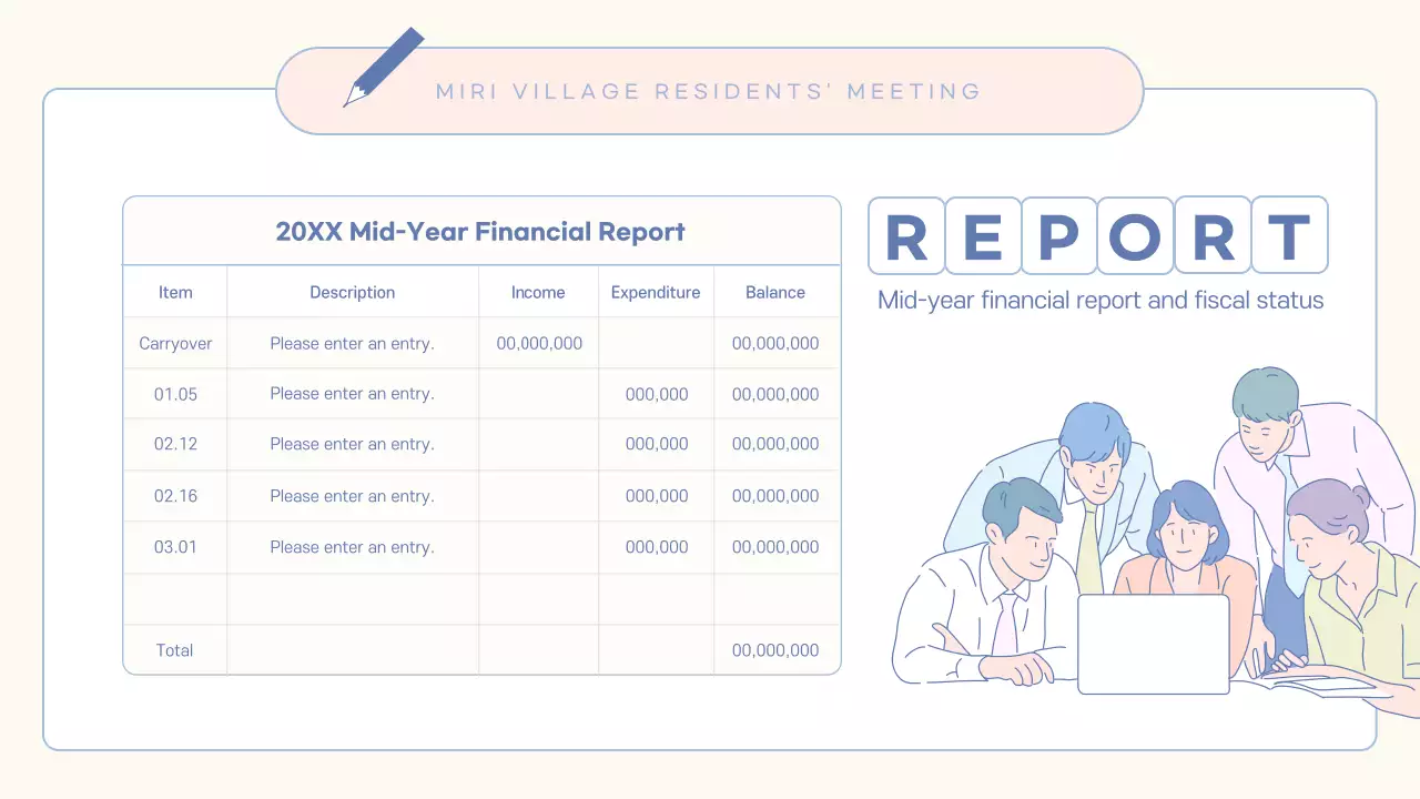 Beige Simple Community Agenda Presentation