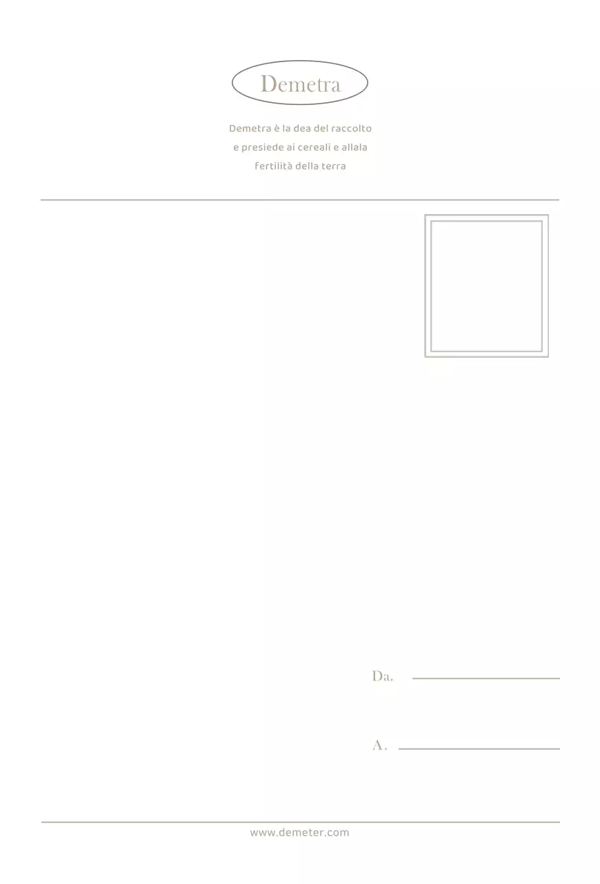 Cartolina con sfondo fotografico semplice