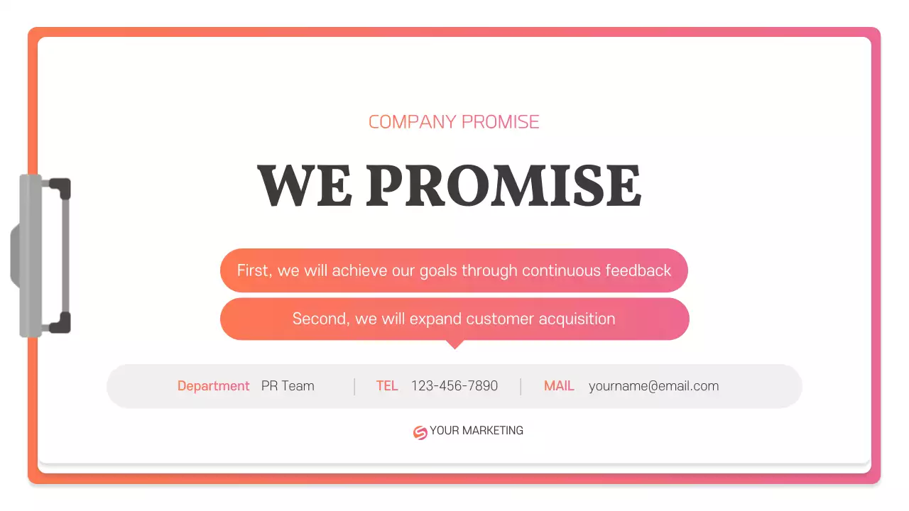 Orange Modern Marketing Report Presentation