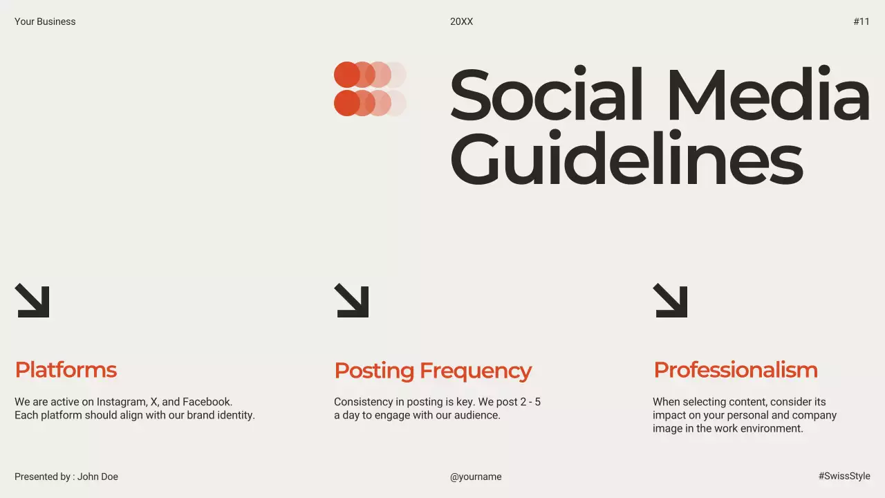 Orange Modern Brand Guide Presentation