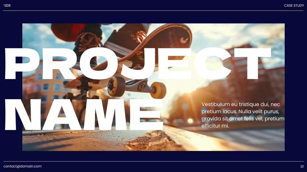 Navy Modern Design Portfolio Presentation