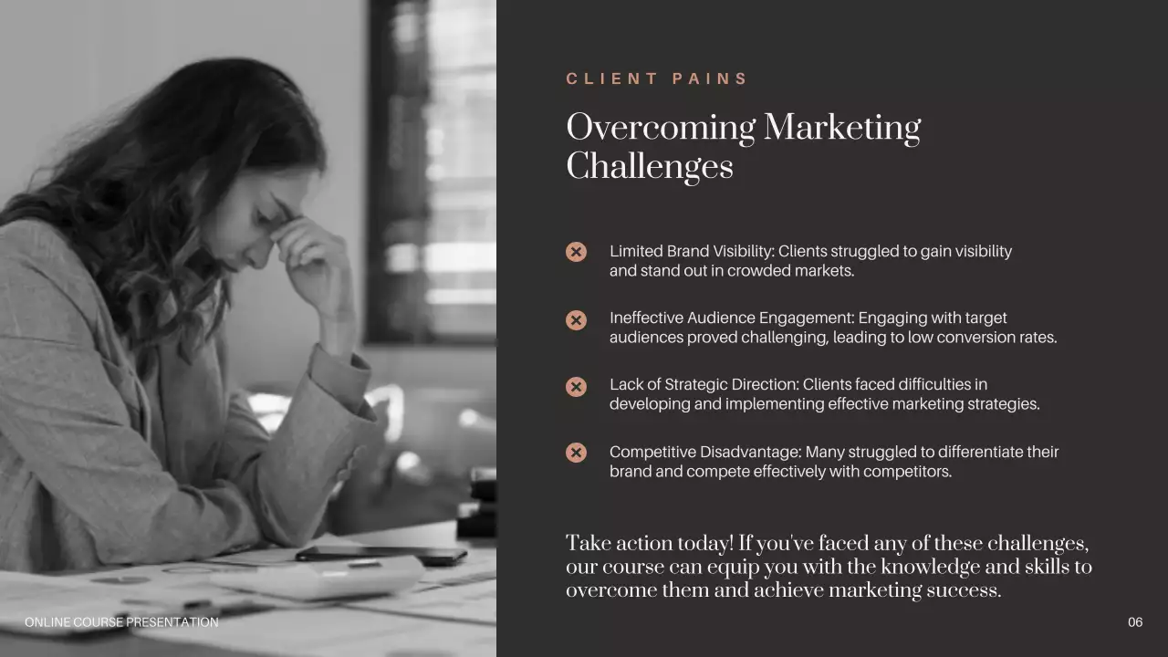 Beige Professional Marketing Course Guide Presentation