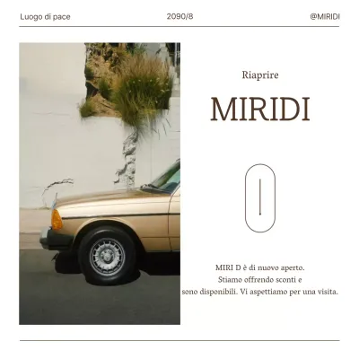 Postazione aperta moderna da discount in marrone e bianco