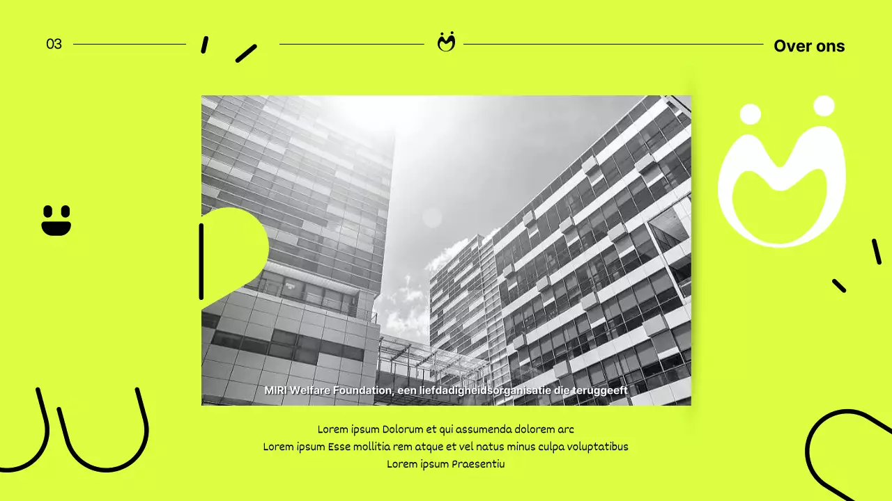 Een fluorescerend, pop-art sponsorvoorstel