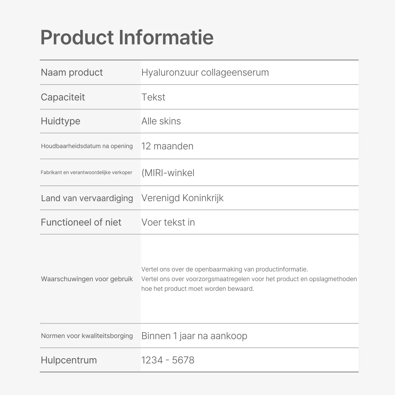 Een winkelcentrum versierd met een eenvoudige stijl van witte en grijze emoji, met de nodige instructies en voorzorgsmaatregelen.