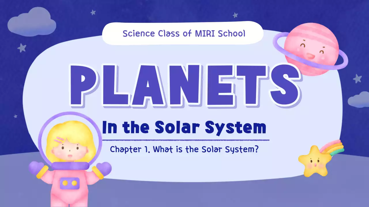 Blue Playful Planets Guide Presentation