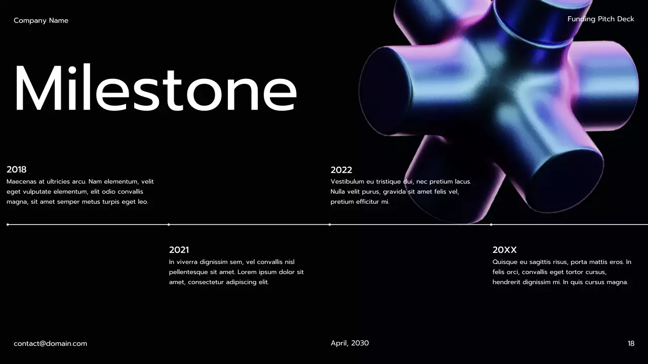 블랙 모던 펀딩 피치 프레젠테이션