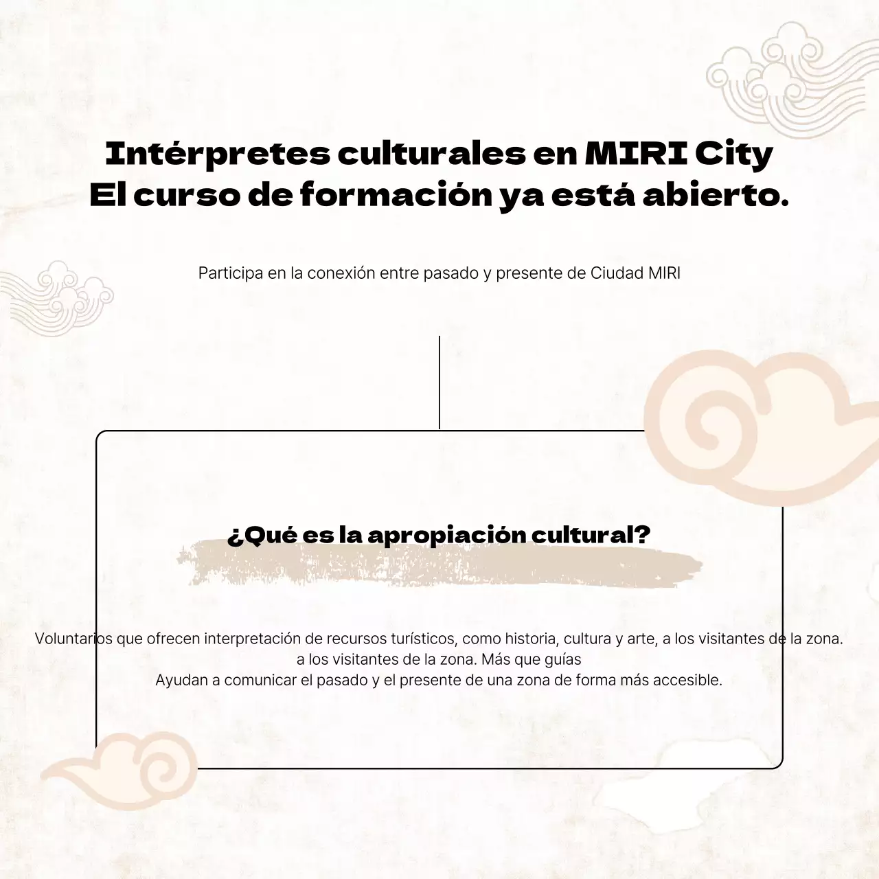 Promover la formación de intérpretes culturales tradicionales con formación amarilla