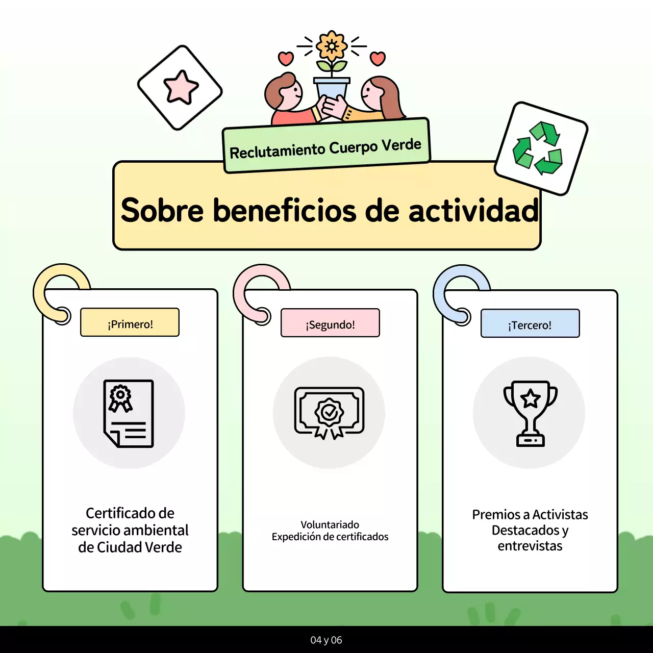 Promover los colores verde y chartreuse del cuerpo ambiental del sector público