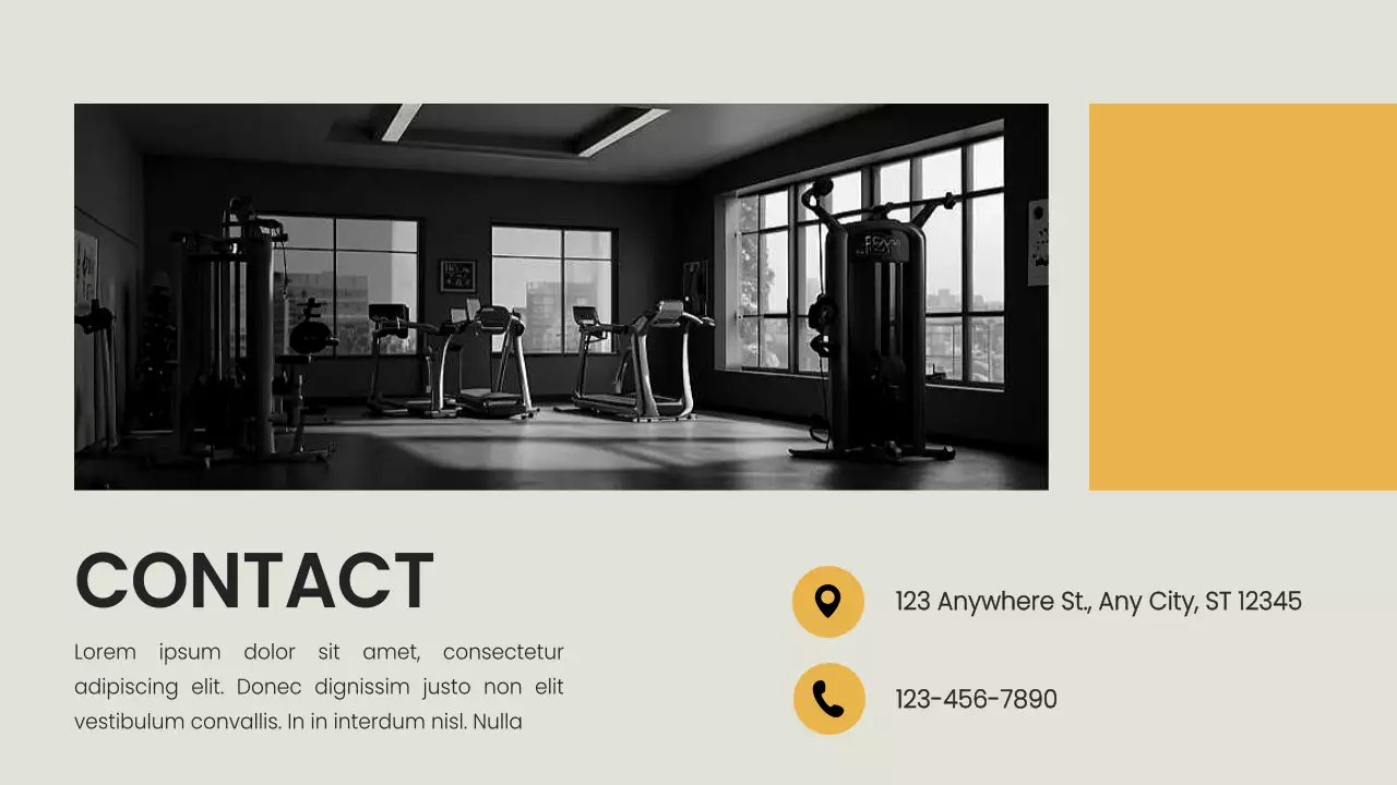 Black Modern Fitness Promotion Presentation