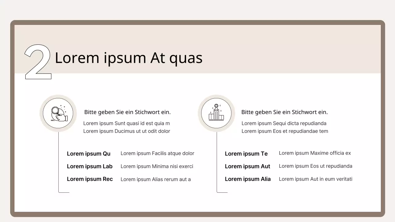 Eine einfache Trainingsgrundierung in Braun und Beige