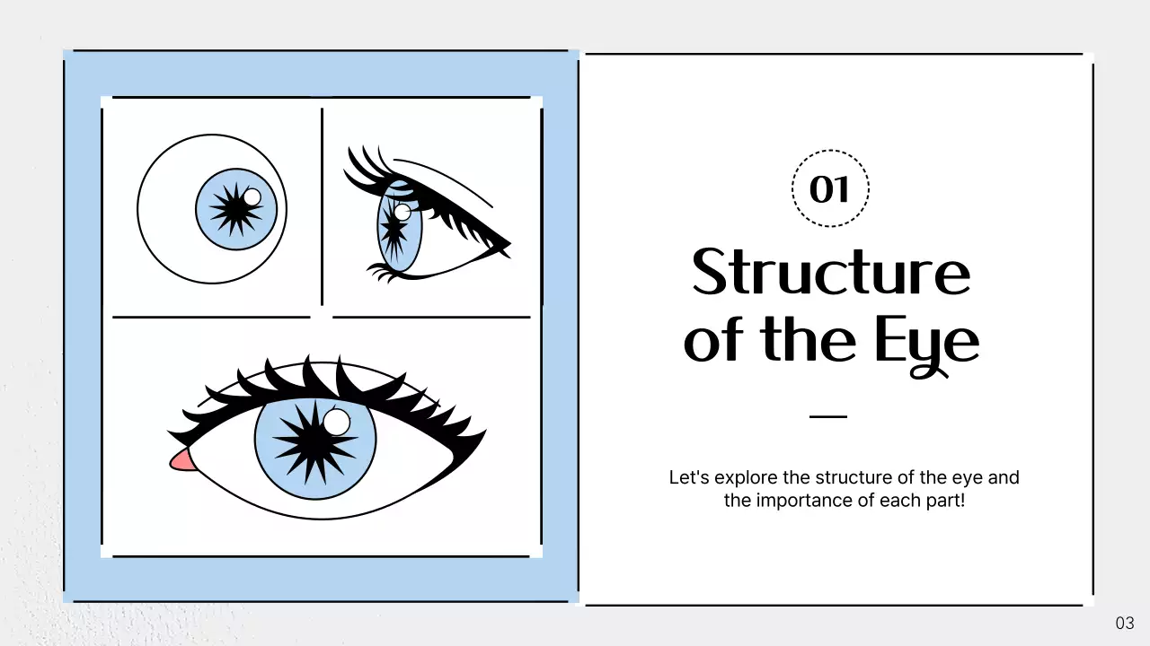 Blue Modern Eye Lecture Presentation