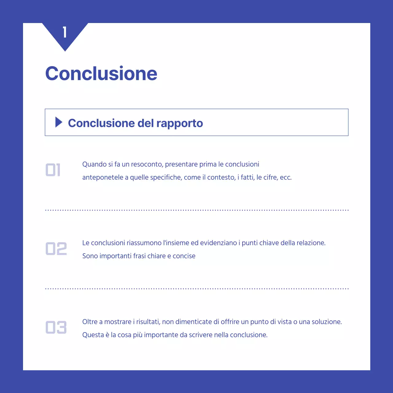 Un semplice rapporto di valutazione delle prestazioni aziendali in bianco e blu