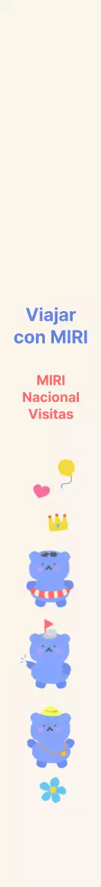 Un recorrido de peluche con personajes de ositos pintados a mano