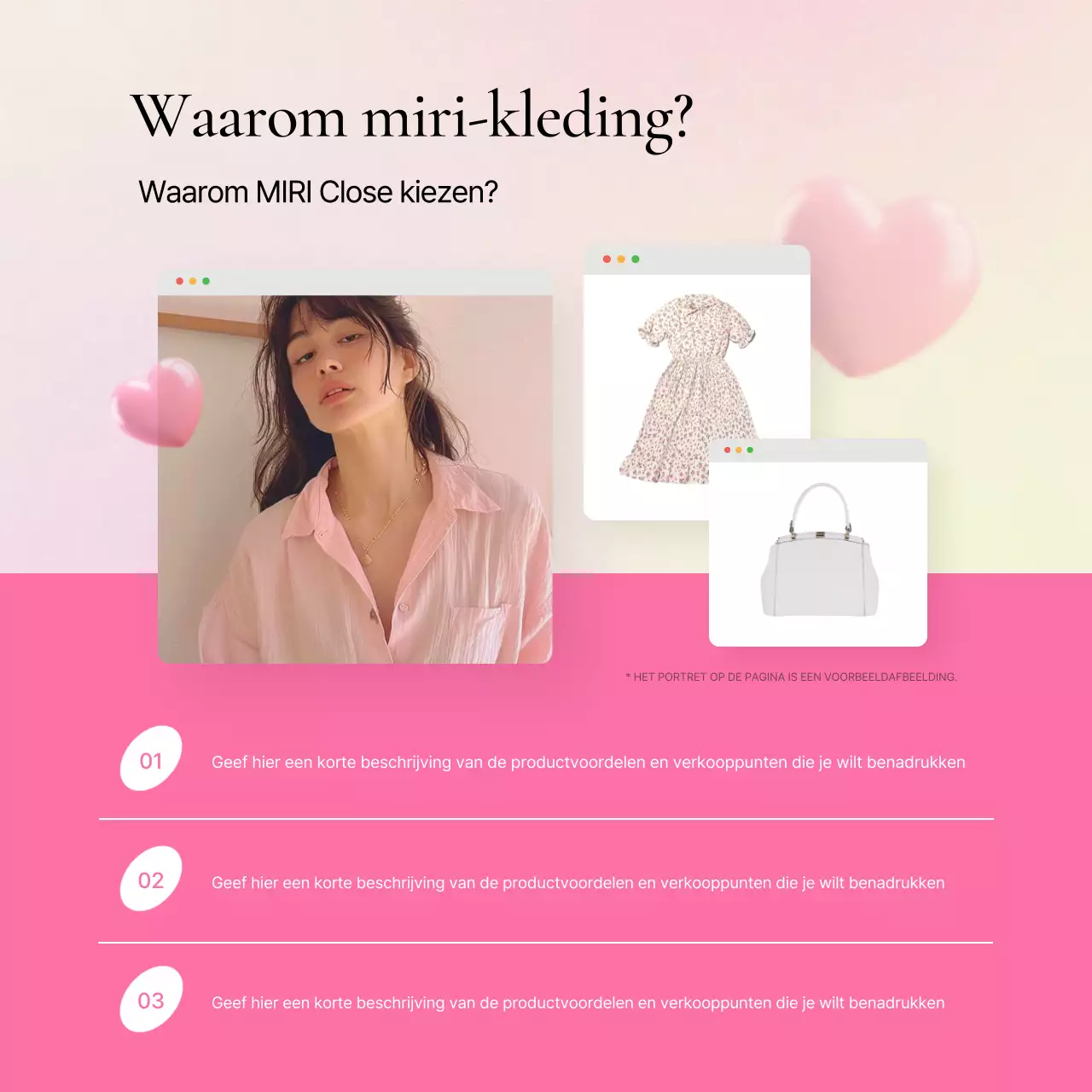 Promoot een trendy mode-intro in roze