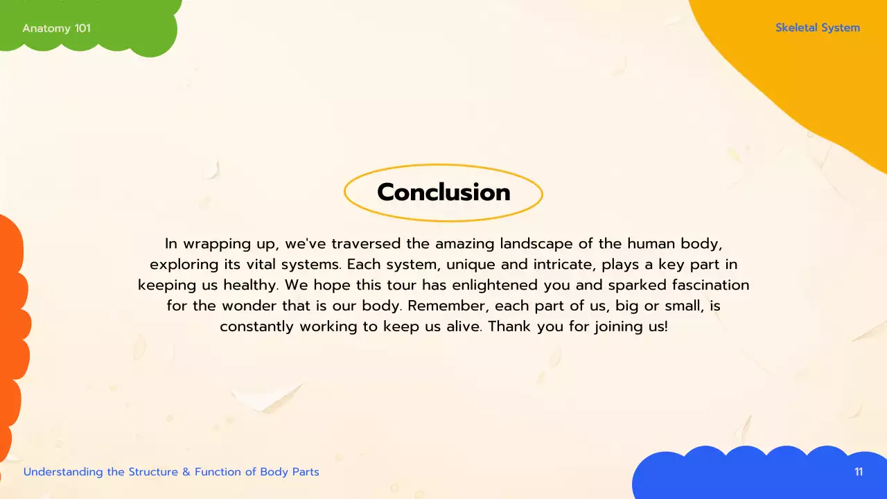 Orange Educational Anatomy Guide Presentation