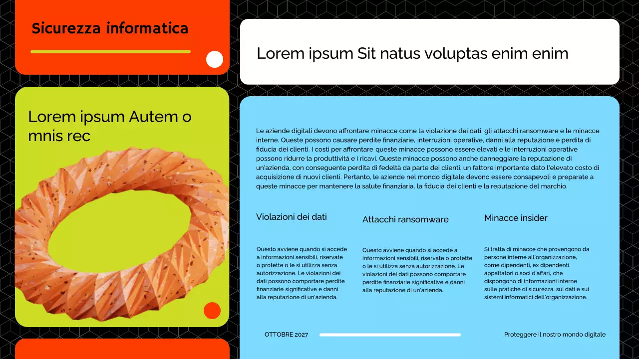 Materiale didattico sulla sicurezza informatica moderna Red And Lime