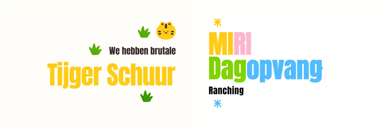 Ontwerp voor een gezellig kinderkamerconcept met dierenillustraties