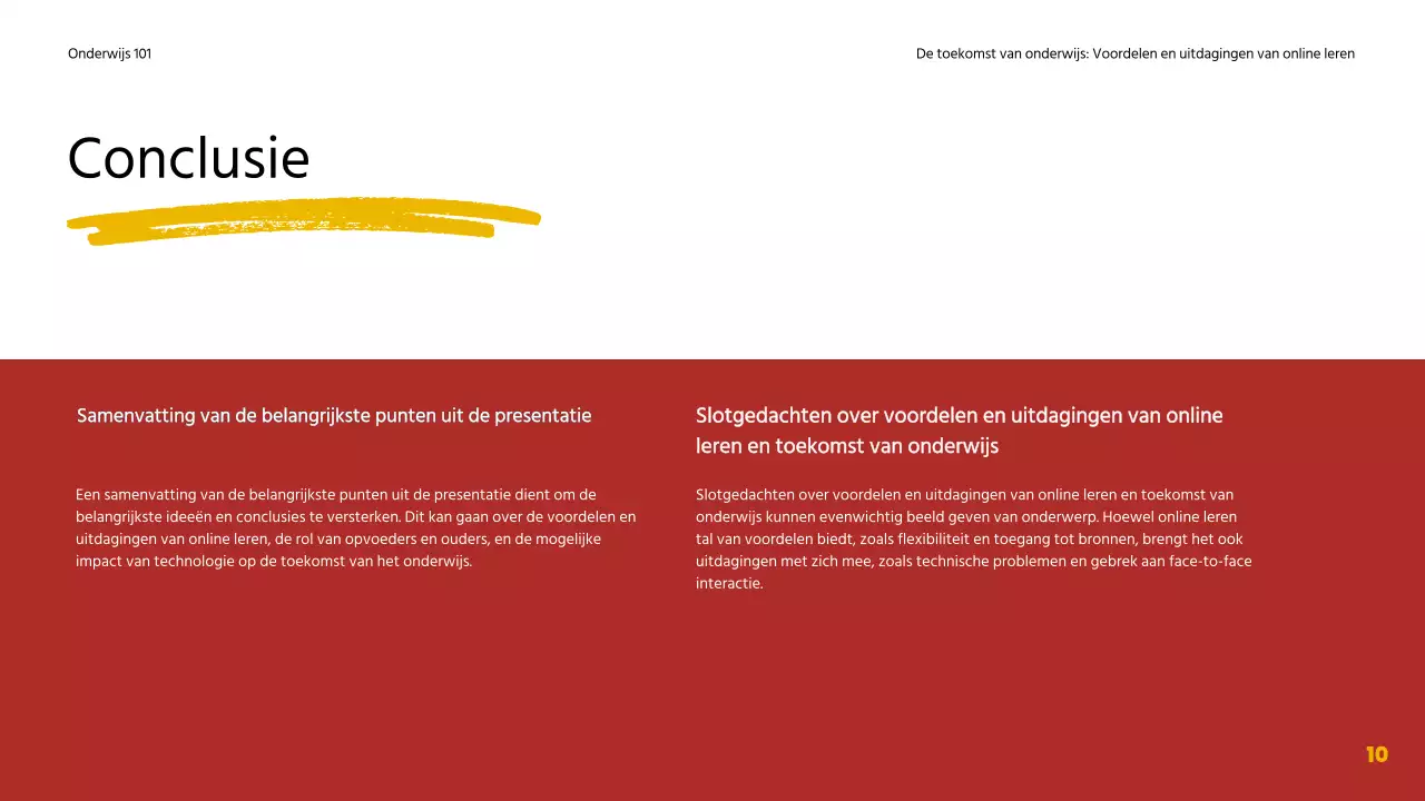 Blauw en rood eenvoudig online lesmateriaal