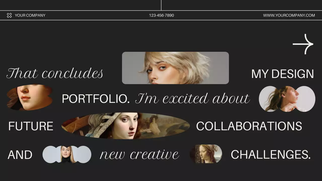 Beige Modern Portfolio Invitation Presentation