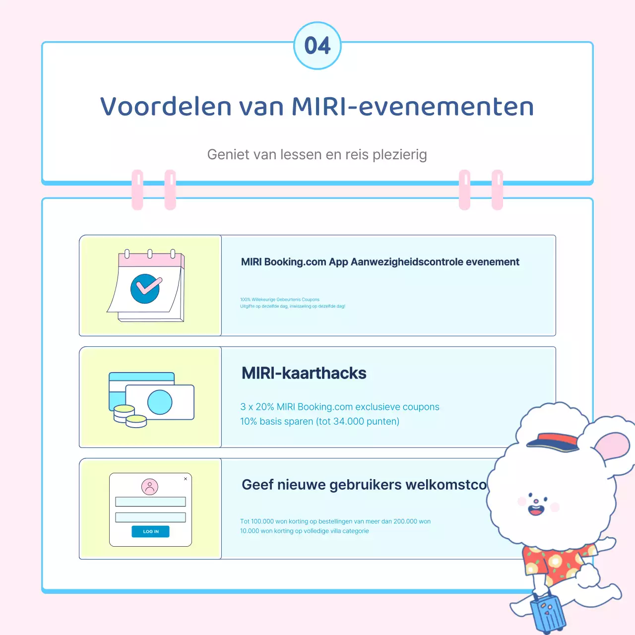 Een schattig zomers vakantiehuisje in lichtblauw en roze