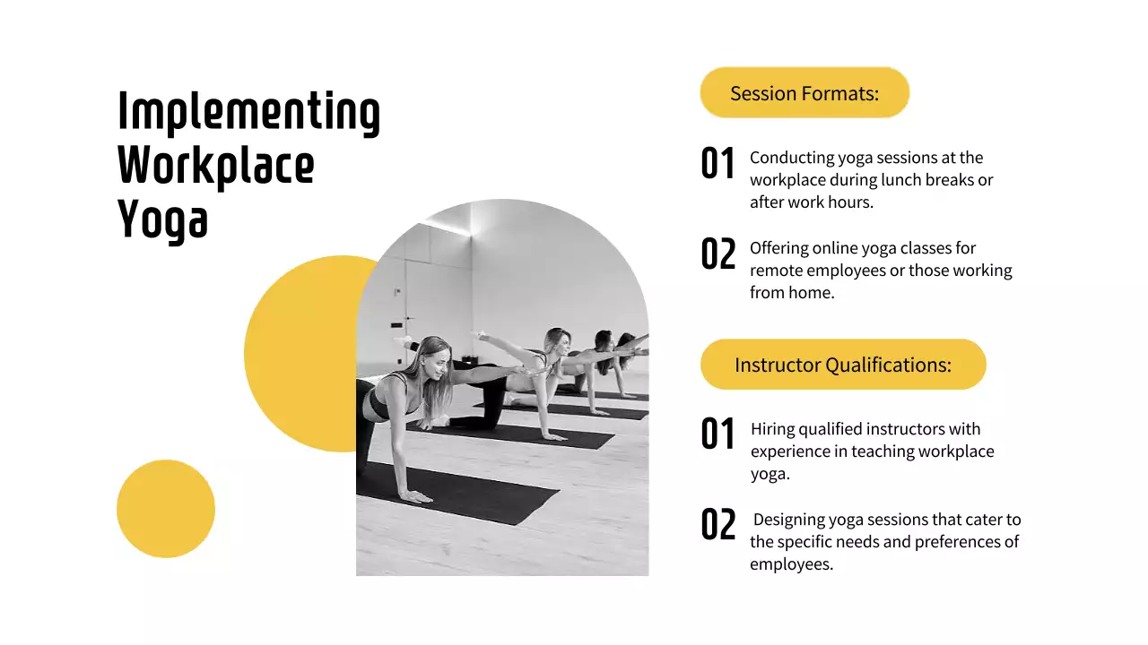 Yellow Modern Yoga Guide Presentation