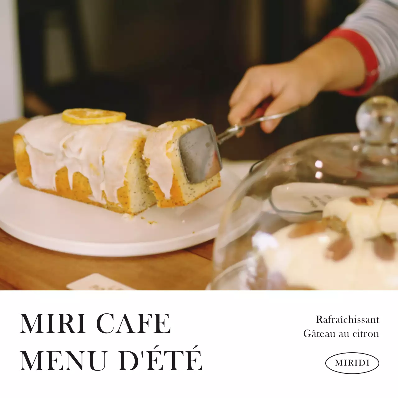 Orange and black modern cafe menu saisonnier post