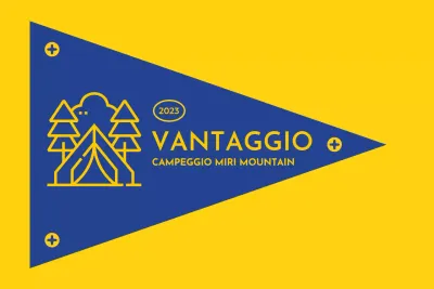 Progettare un campeggio con icone illustrate