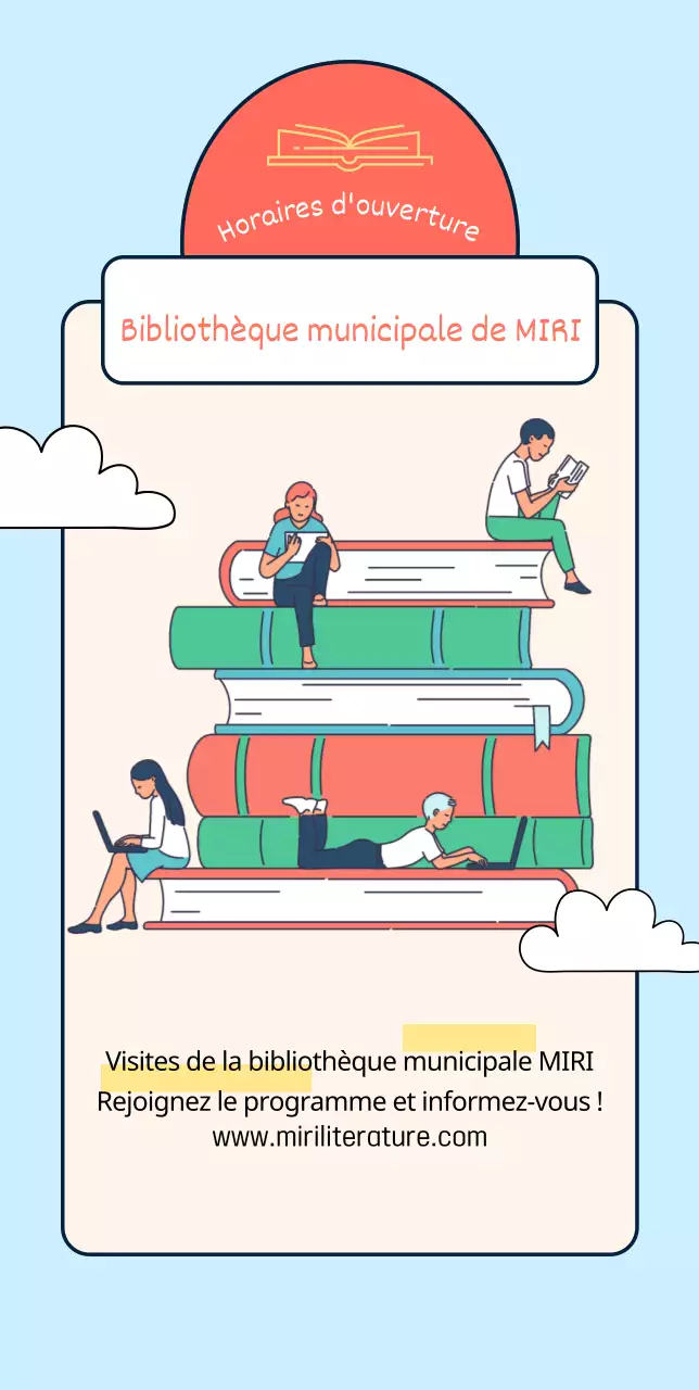 Conception d'une bibliothèque publique à l'aide d'illustrations de livres et de personnes