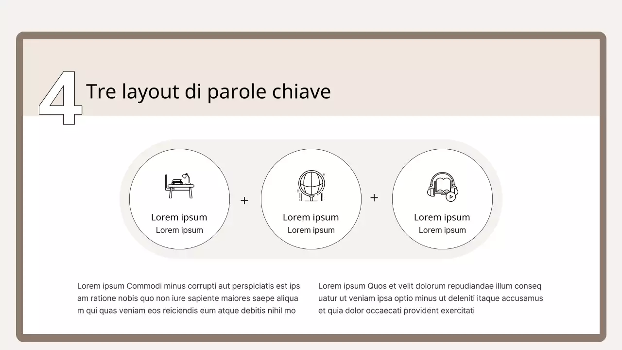 Un semplice primer di formazione nei colori marrone e beige