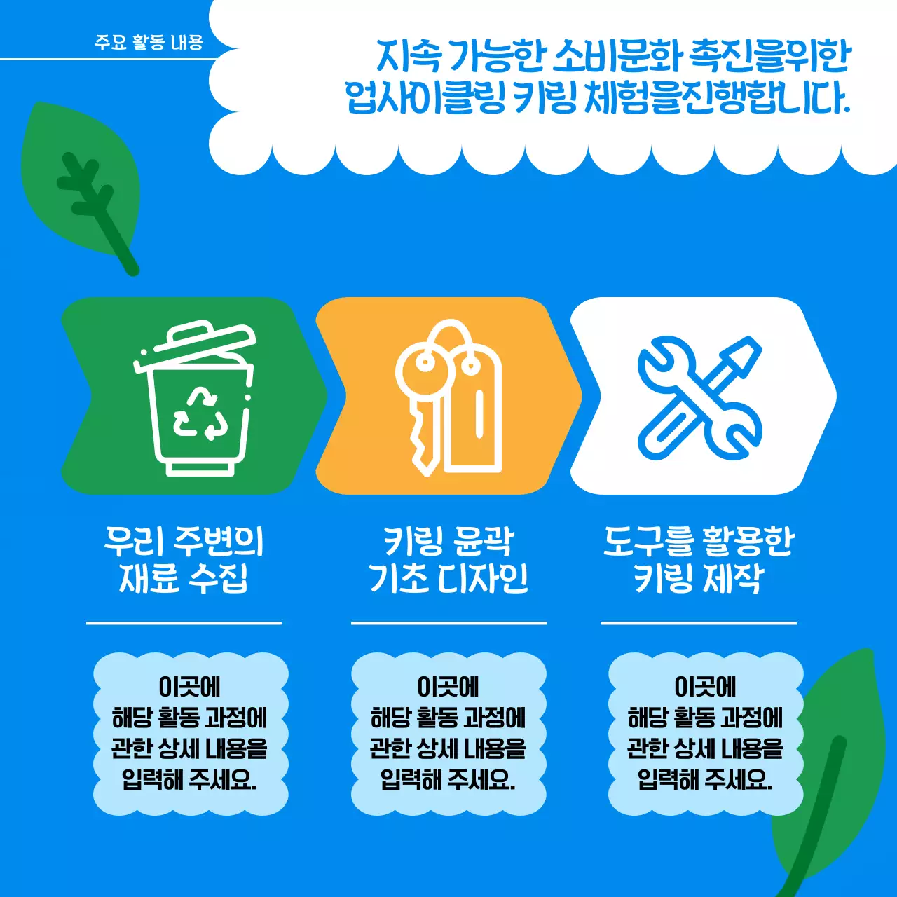 파랑의 팝아트적인 재활용 체험프로그램 정보