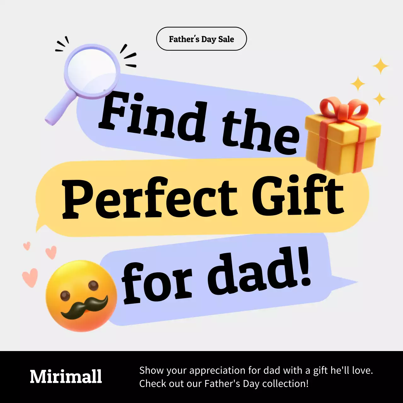 Yellow Trendy Gift Promotion Social Media Post