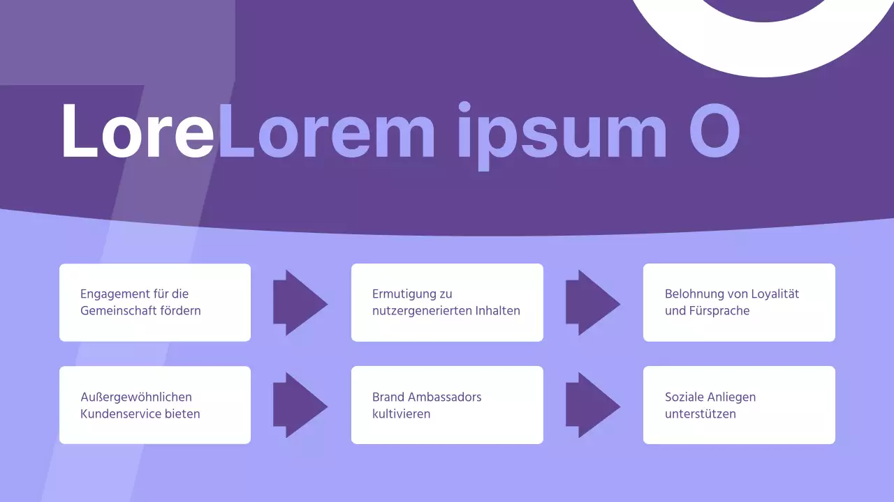 Lila Moderne Unternehmensstrategie Präsentation