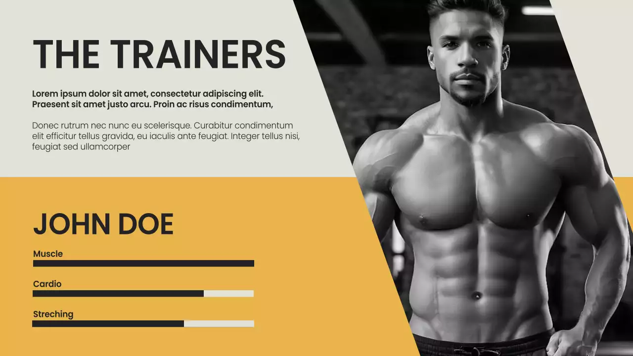 Black Modern Fitness Promotion Presentation