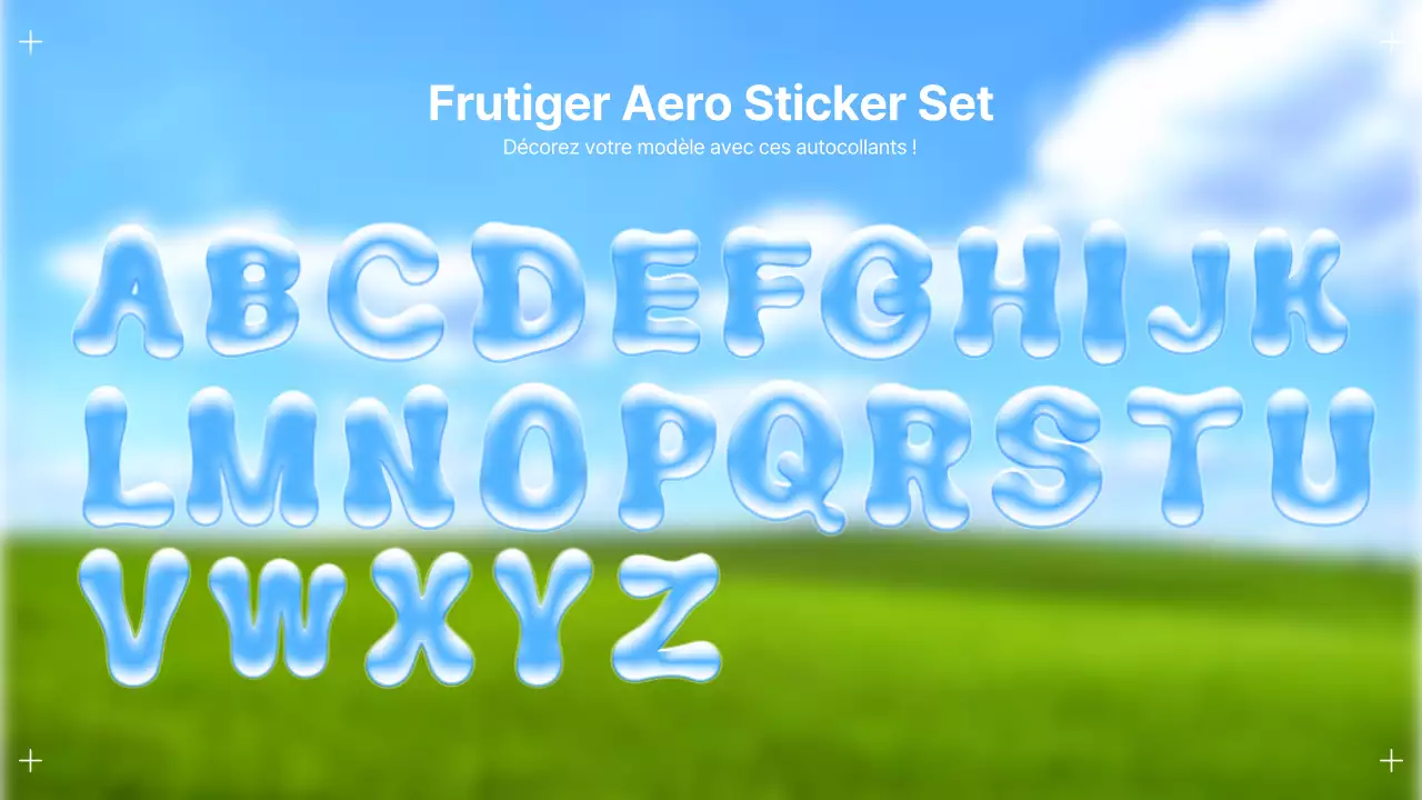 Publicité Fruityger Aero en bleu et vert