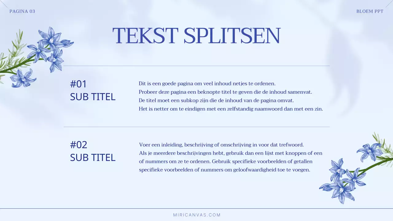 Luxe zomerbloemen in blauw en lichtblauw Klein zakelijk merk