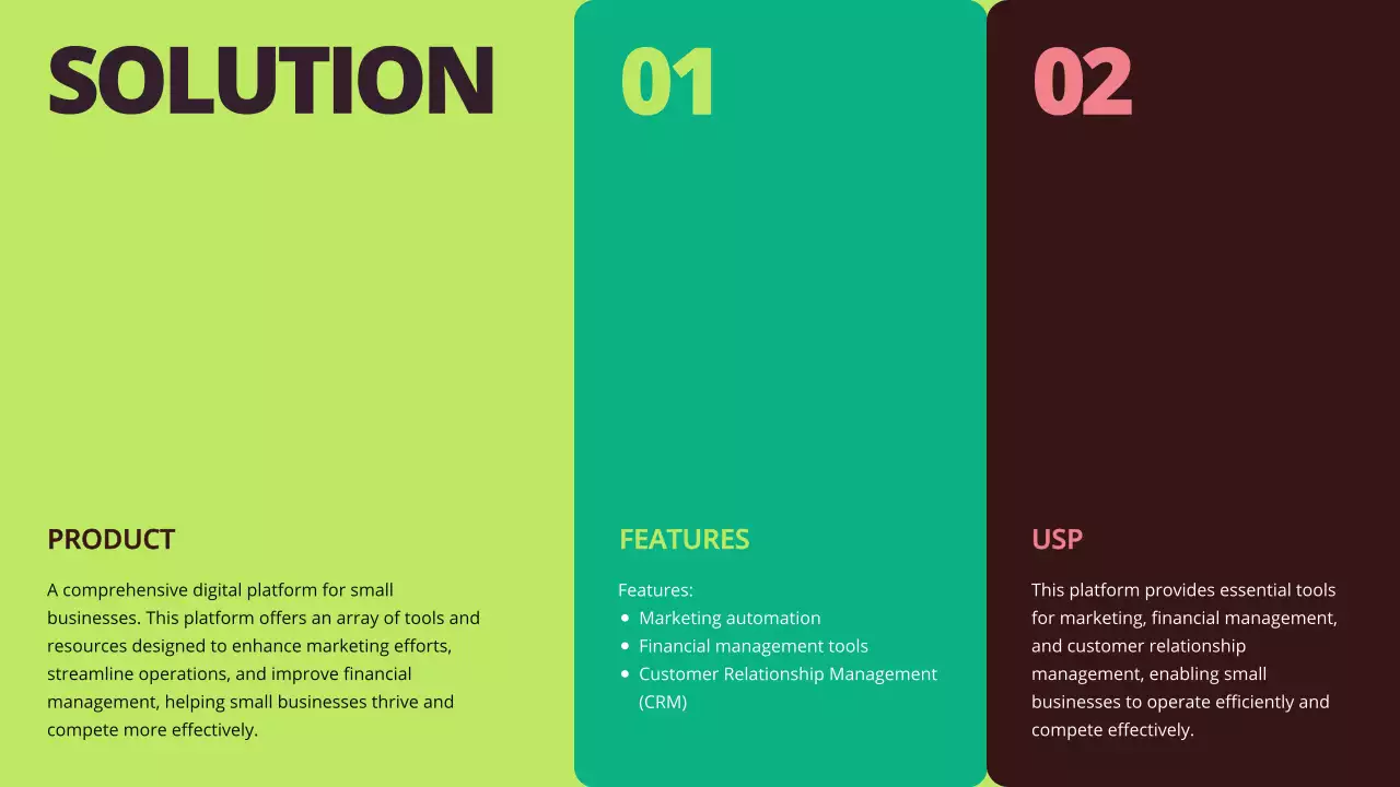 Green Professional Business Promotion Presentation